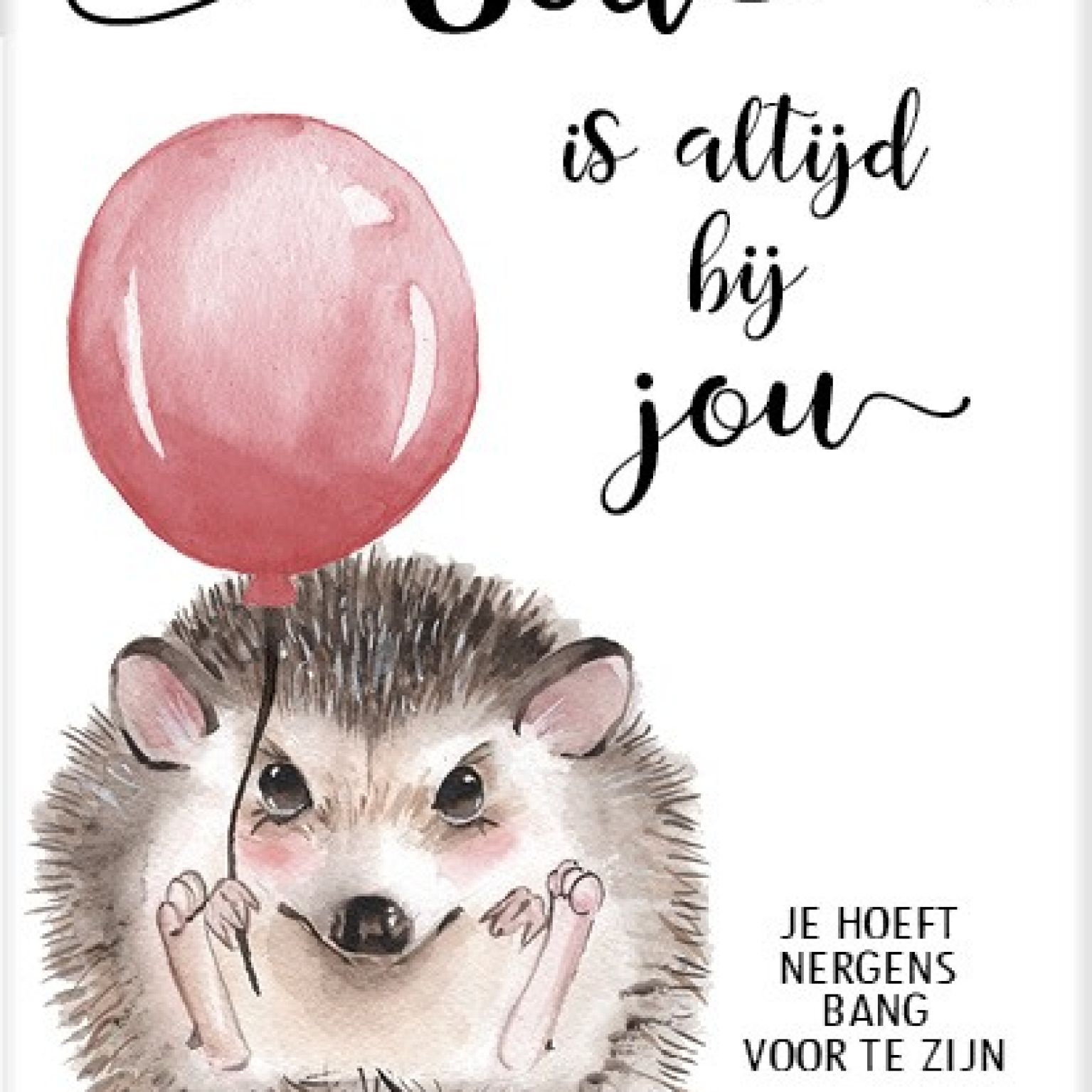 Poster 50x70 God is altijd bij jou - MA33214 -  Posters XL  bij MajesticAlly