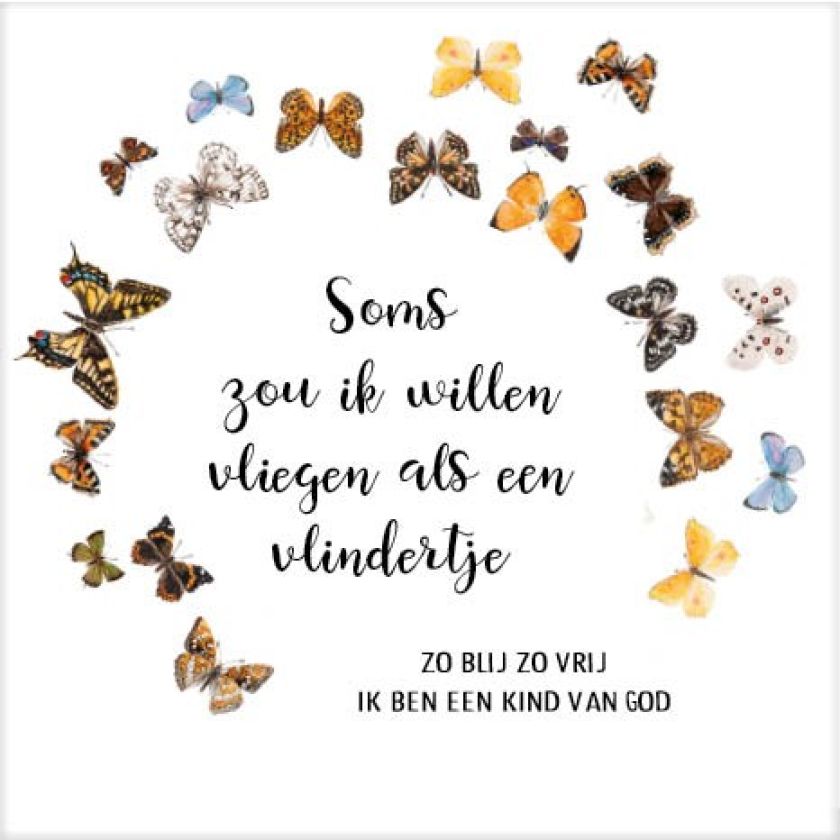 Cadeaubordje vlindertje - MA17617 -  Cadeaubordjes klein bij MajesticAlly