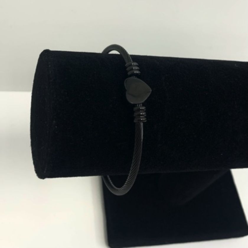 MA47305 - Bangle hartje zwart