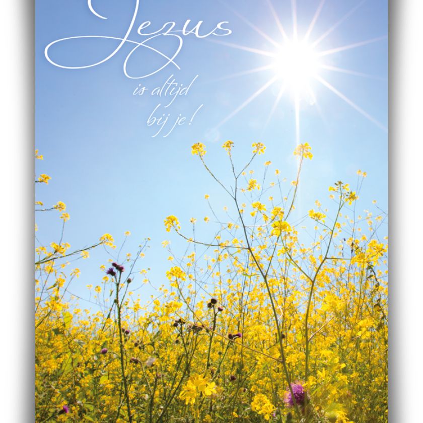 Poster A3 'Jezus is altijd bij je' - MA11354 -  Posters A3 bij MajesticAlly