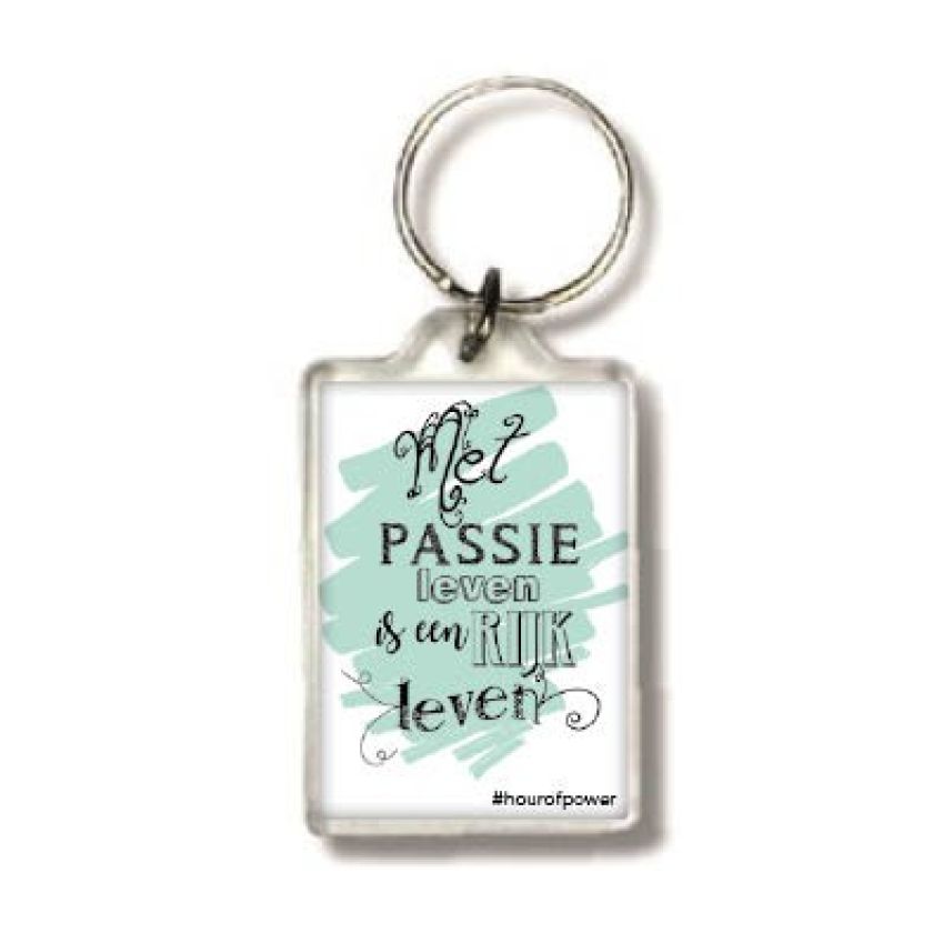 Sleutelhanger met passie - MA24116 -  Hour of Power bij MajesticAlly