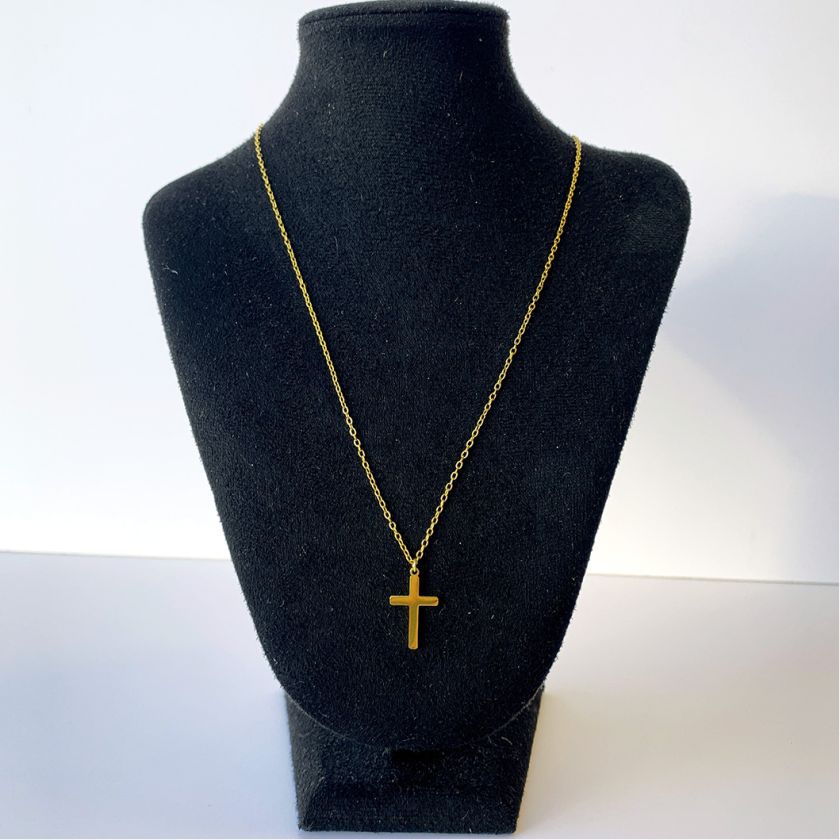 MA47018 Ketting kruisje small - goud