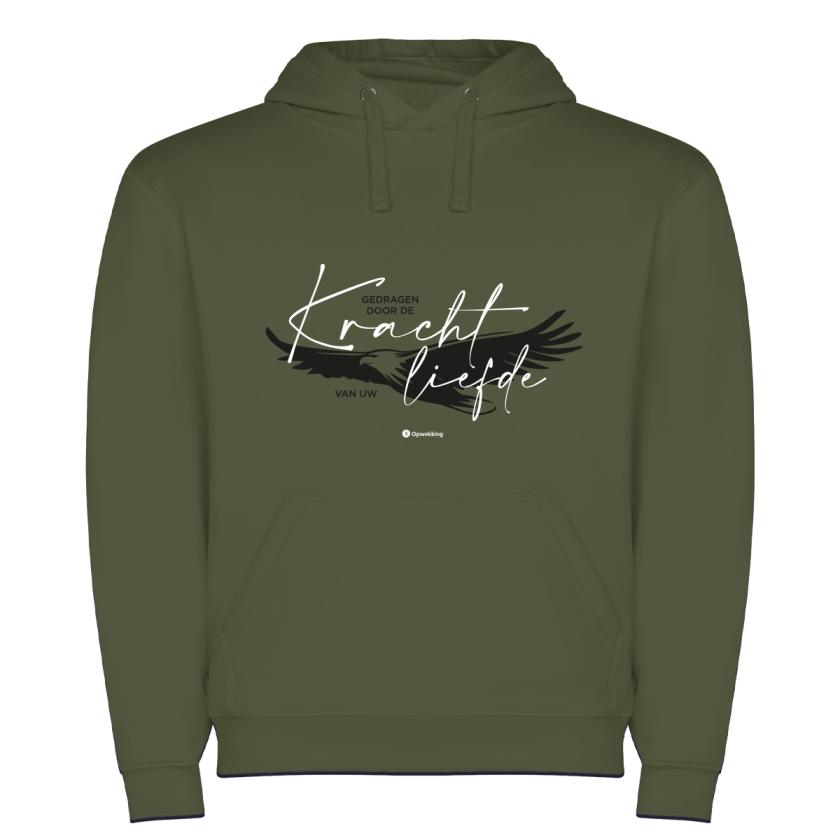 Hoodie Kracht van uw Liefde Groen 7604a781