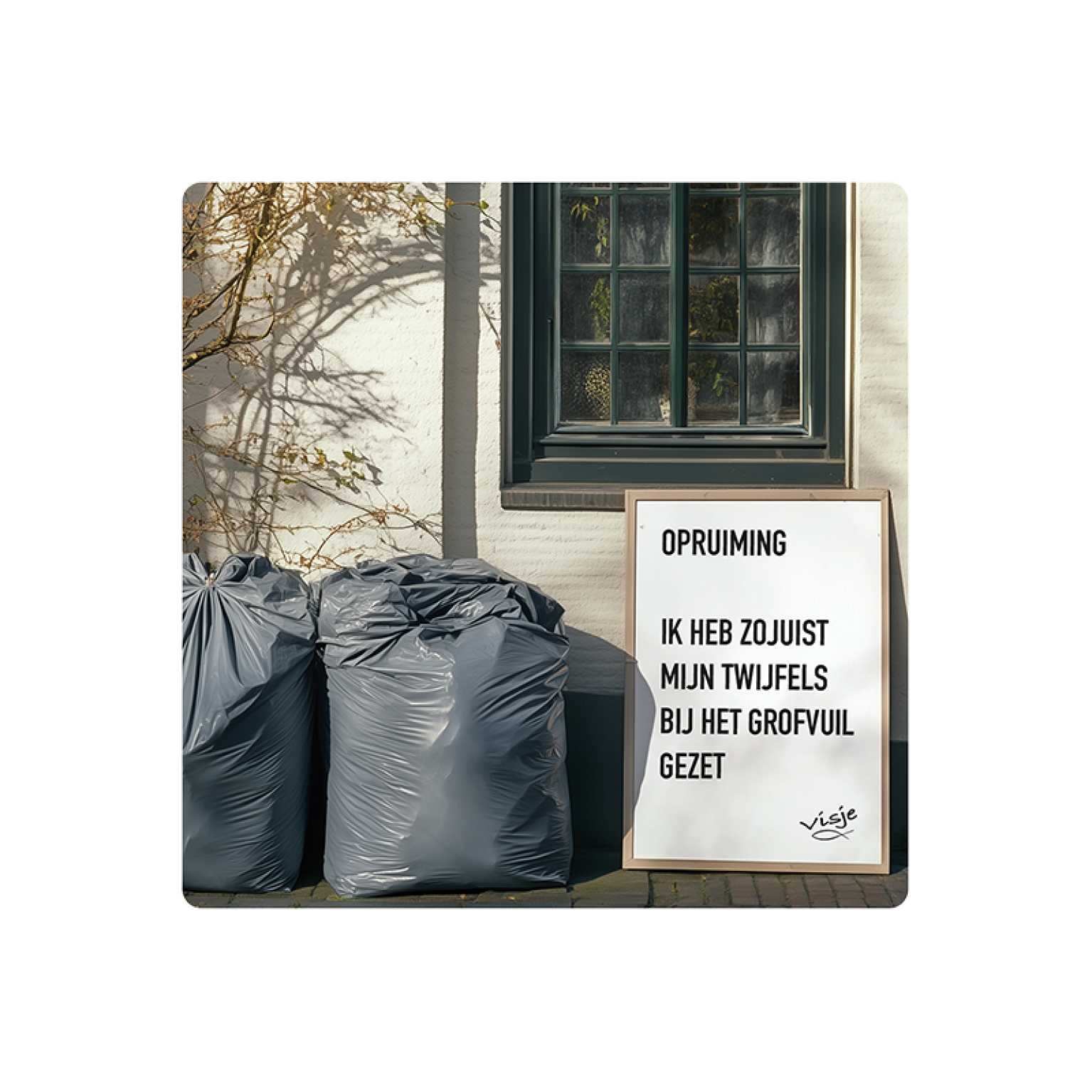 V16012 Visje Cadeaubordjes 15x15 Opruiming twijfels 7782d501