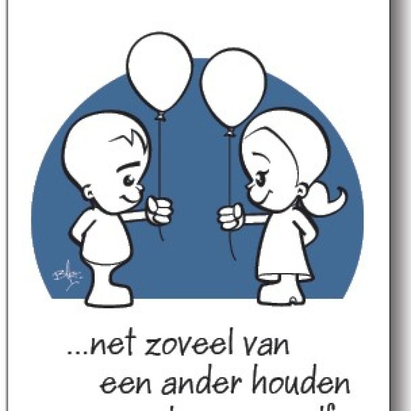 10x kaart 'Geloven is van een ander houden' - 44531 -  Geloven is bij MajesticAlly