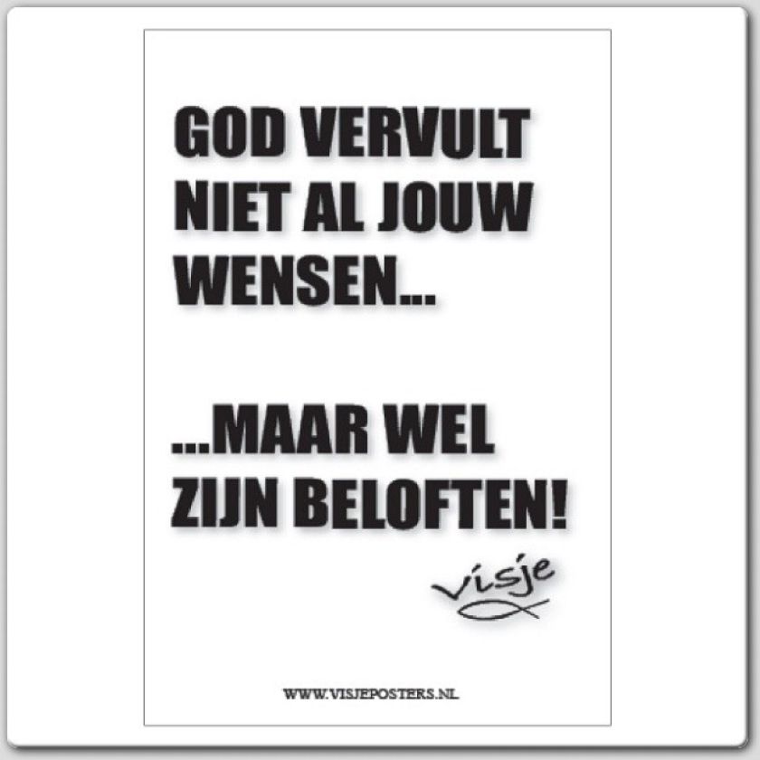 Kaart visje God vervult niet al jouw - 44086 -  Visje kaarten bij MajesticAlly