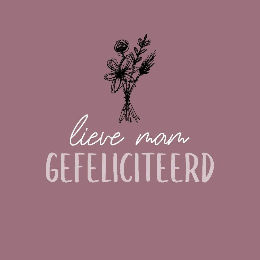 Wenskaart 'Lieve mam' - MA44022 -  LUV2022 bij MajesticAlly