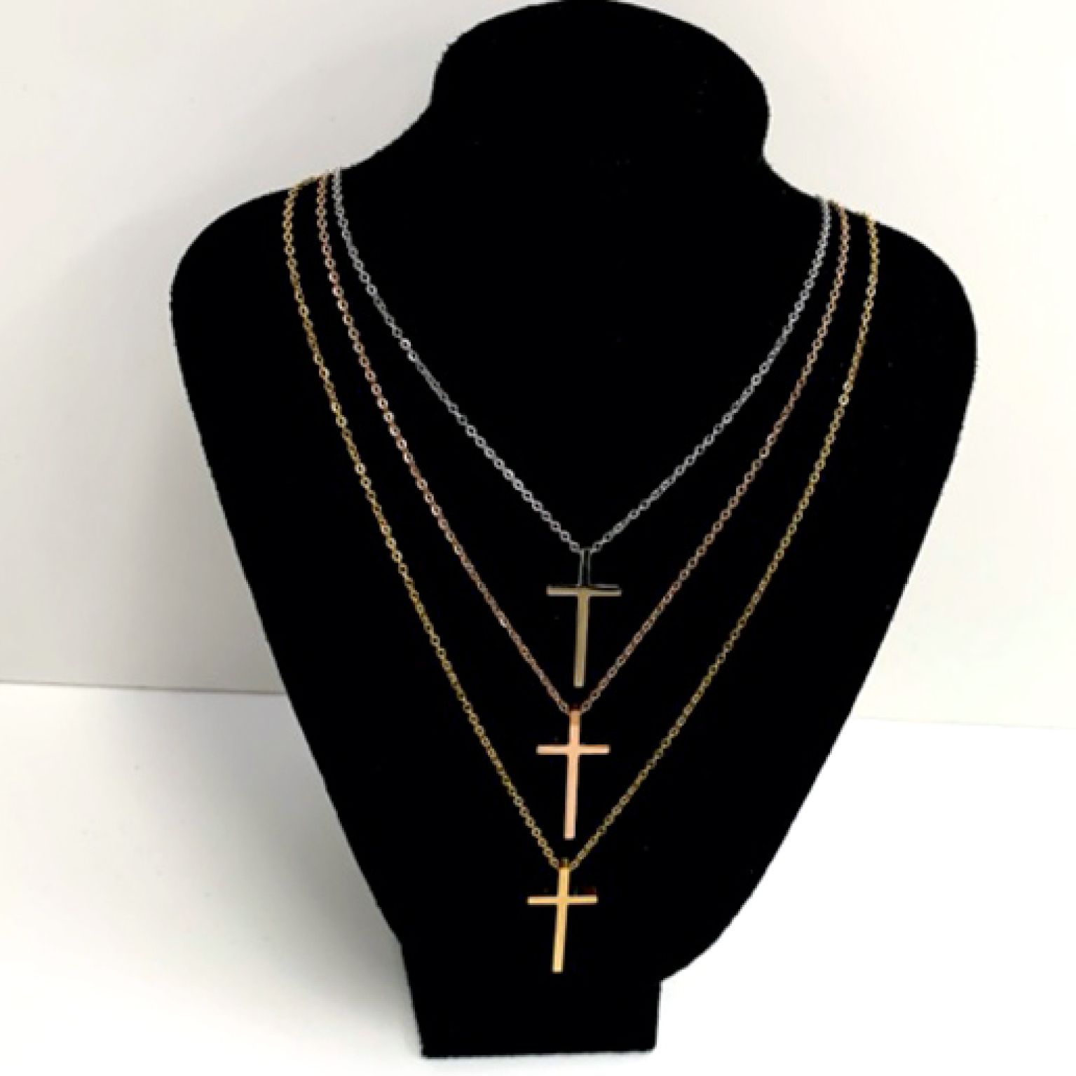 MA47015-MA47017 - Ketting Kruisje 3 cm