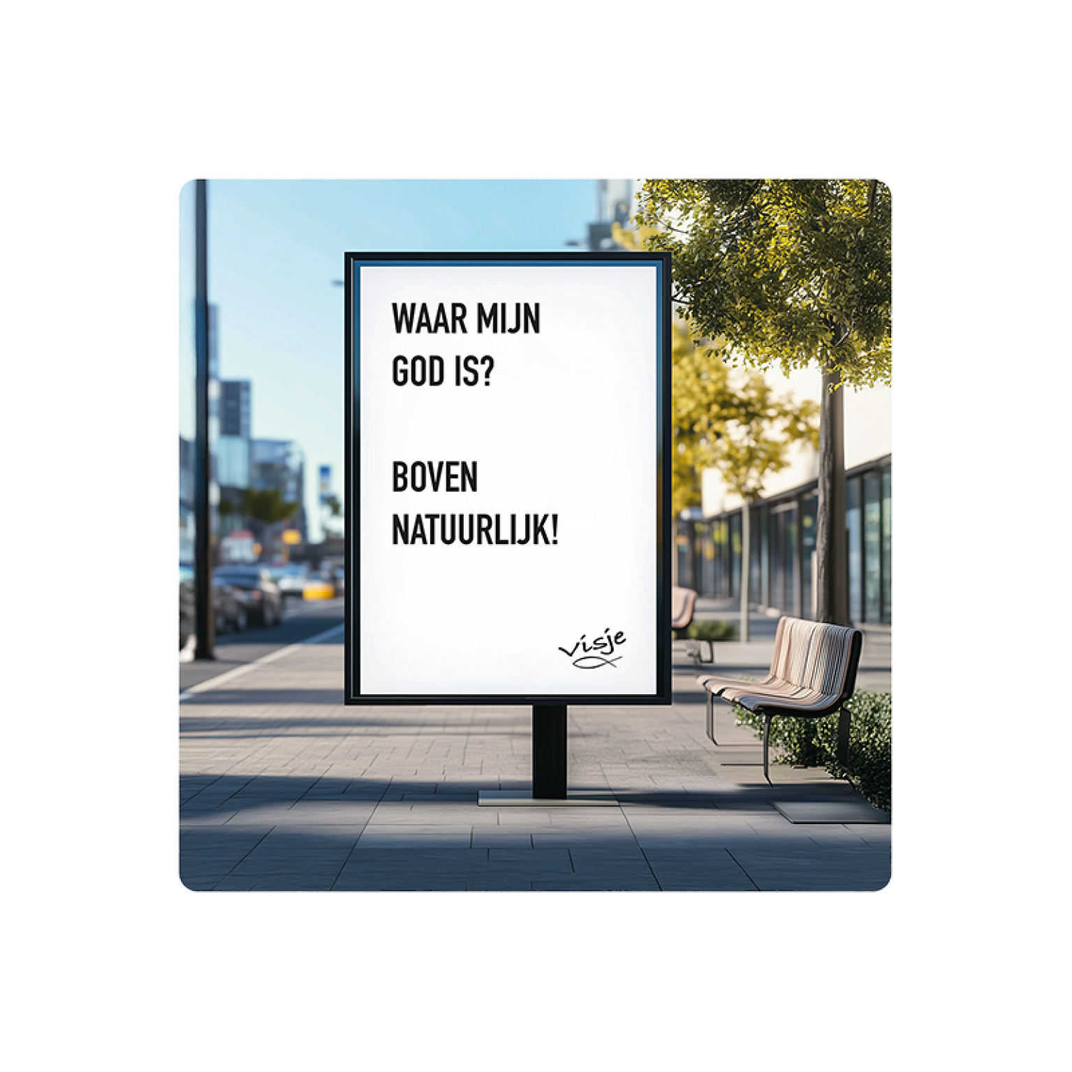 V16005 Visje Cadeaubordjes 15x15 God bovennatuurlijk 7b7c46e2