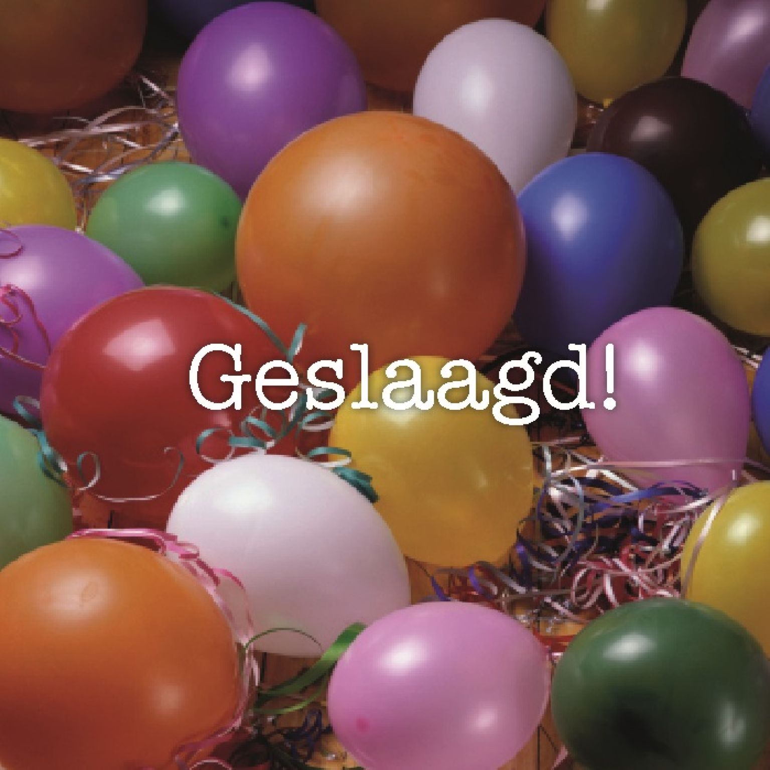Kaart 'Geslaagd - ballonnen' - MA12303 -  Lifestyle bij MajesticAlly