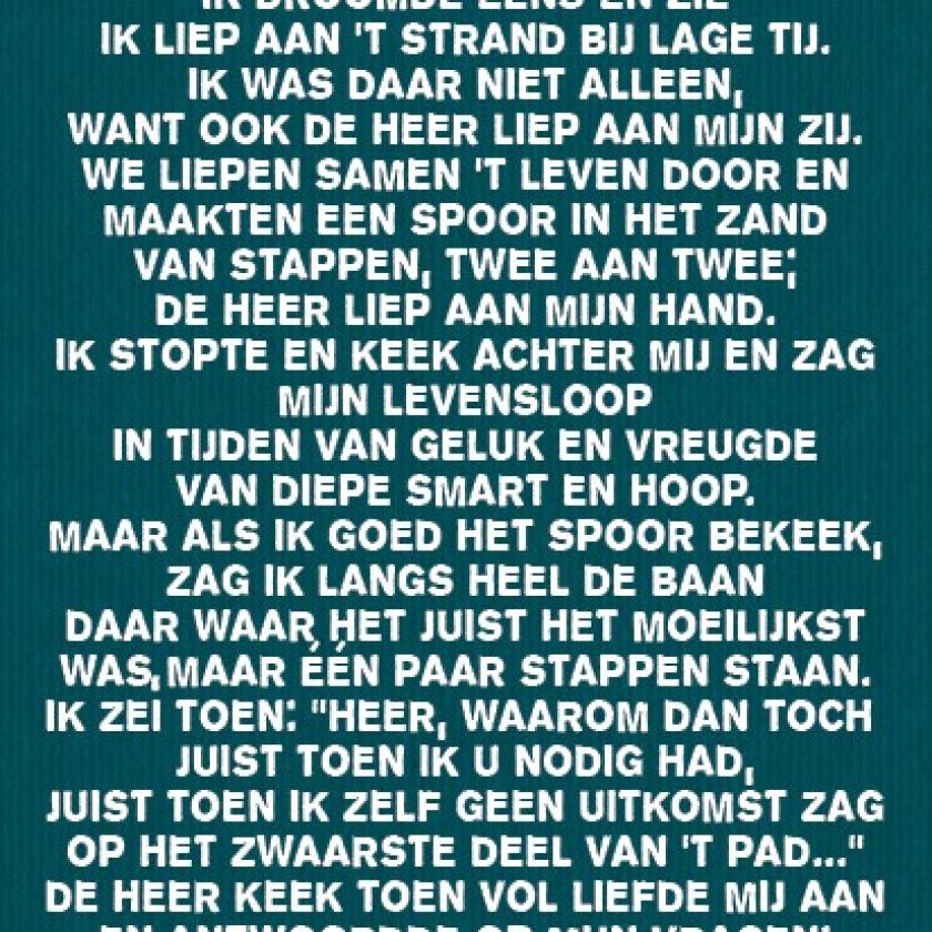 Viltbord 'Voetstappen in het zand' - MA17502 -  Viltborden bij MajesticAlly