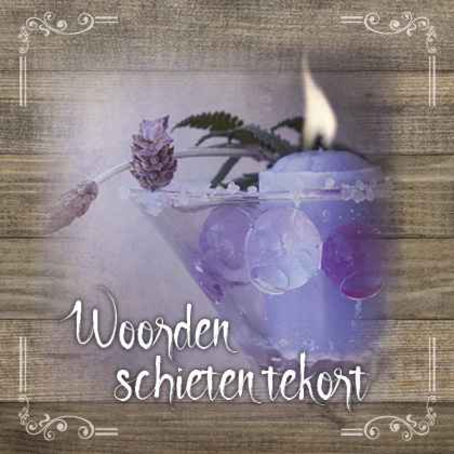 Kaart 'Woorden schieten tekort' - MA19024 -  Brocante bij MajesticAlly