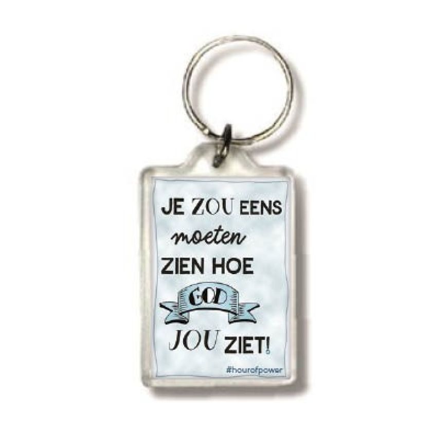 Sleutelhanger hoe God jouw ziet - MA24117 -  Hour of Power bij MajesticAlly