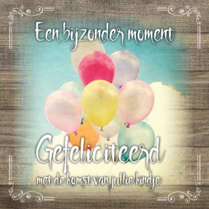 Kaart 'Een bijzonder moment - kindje' - MA19034 -  Brocante bij MajesticAlly