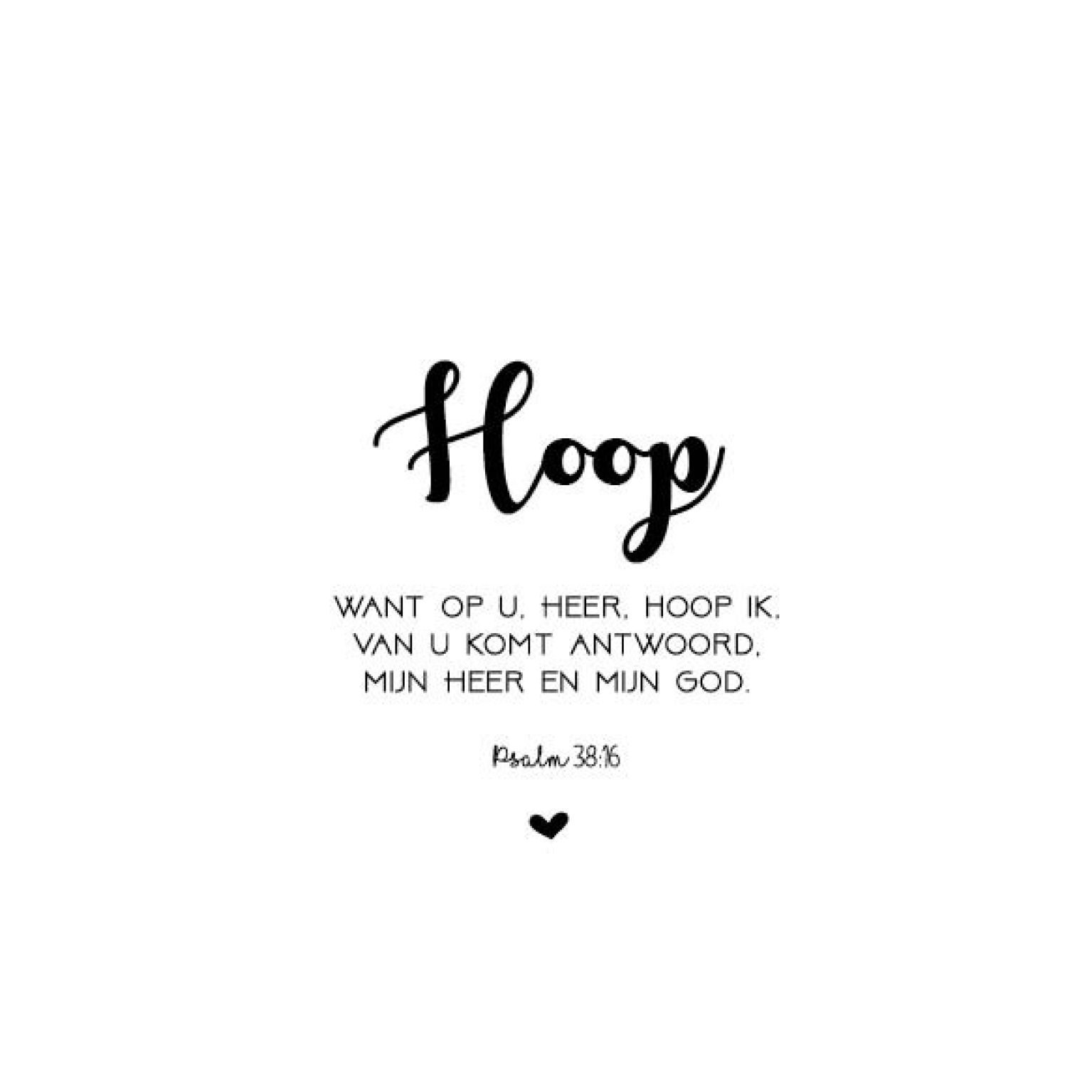 Kaart 'Hoop' - MA32027 -  Words&Letters bij MajesticAlly