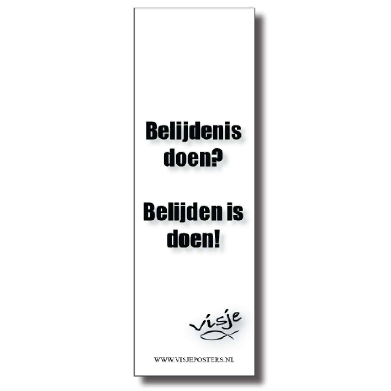 Boekenlegger visje belijdenis doen belij - 44896 -  Visje bij MajesticAlly