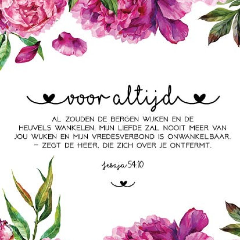 Kaart 'Voor altijd' - MA31040 -  Bloom bij MajesticAlly