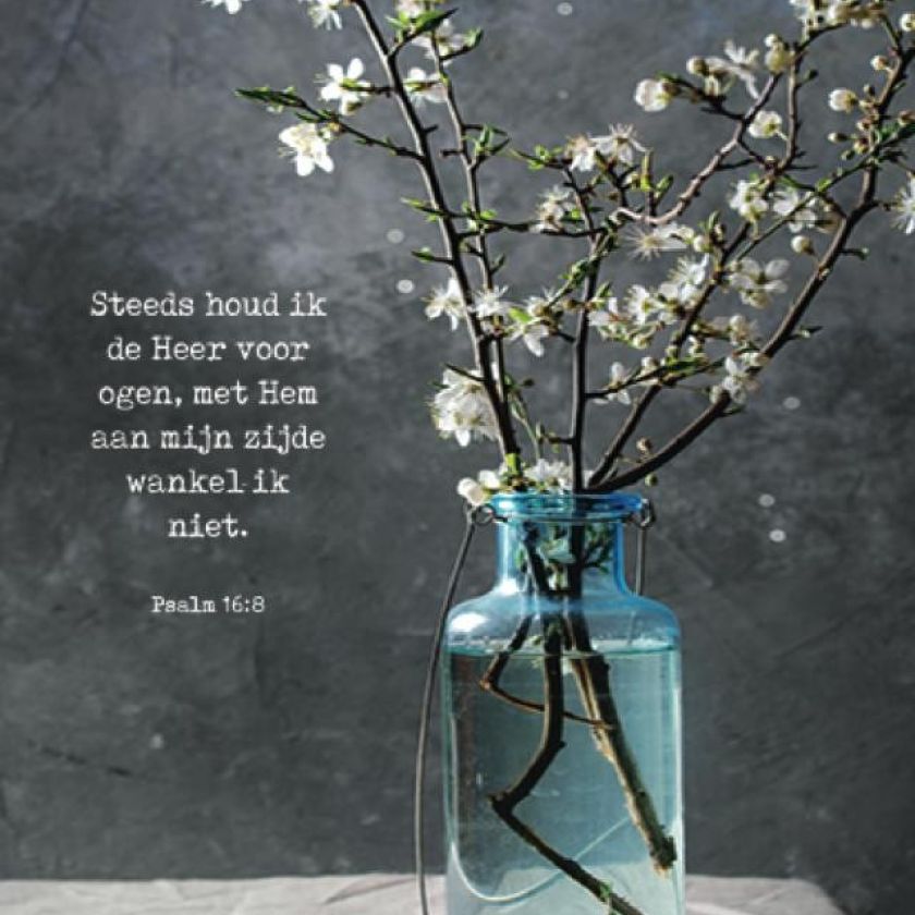 Poster A4 'Steeds houd ik de Heer voor ogen' - MA37105 -  Posters A4 bij MajesticAlly