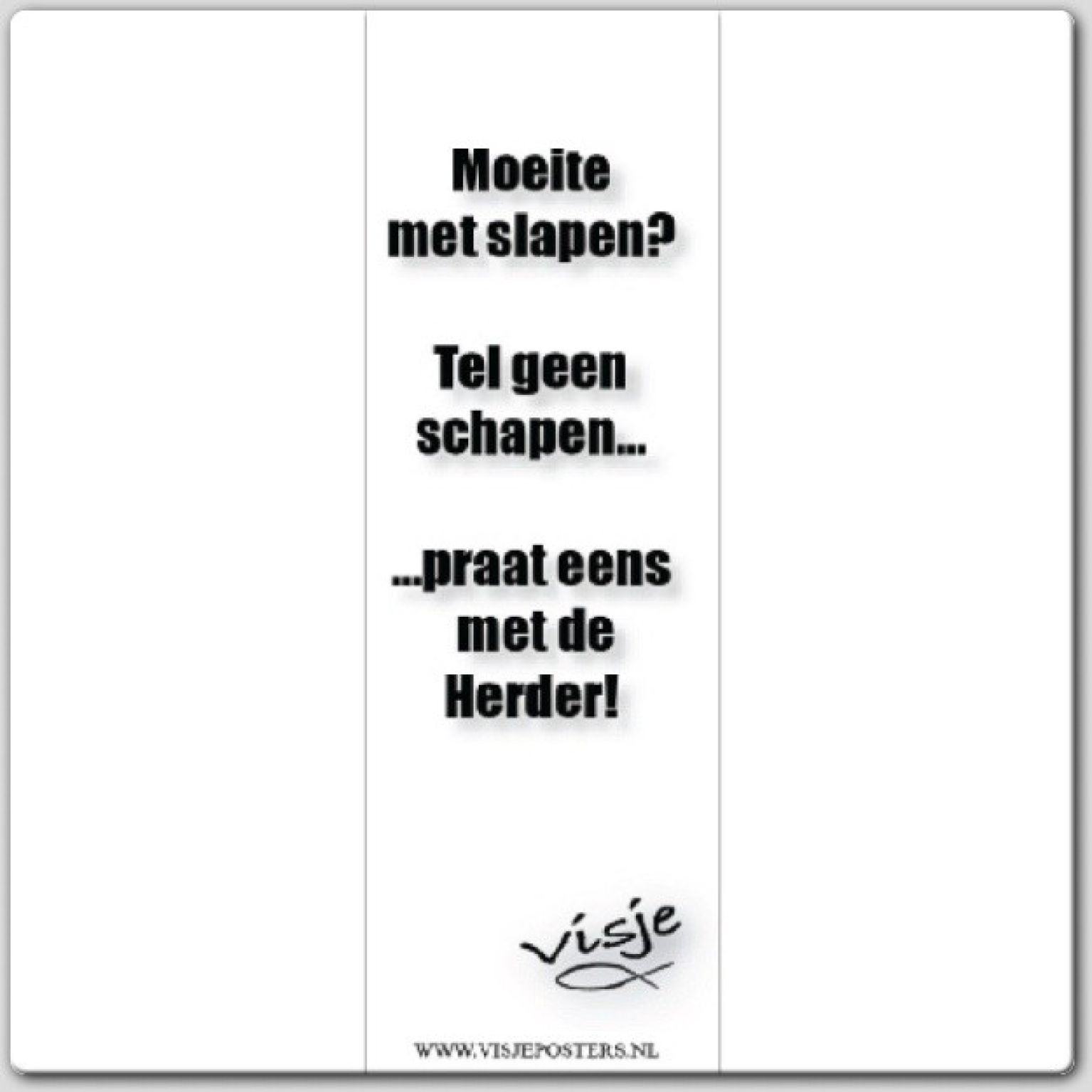 Boekenlegger visje moeite met slapen tel - 44884 -  Visje bij MajesticAlly