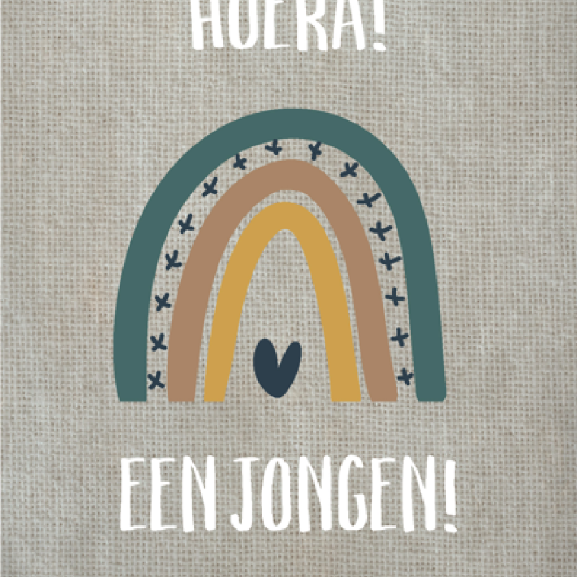 Wenskaart 'Een jongen' - MA43003 -  Courage bij MajesticAlly