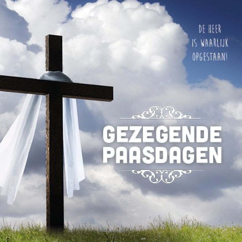 Paaskaart 'Kruis' - MA15036 -  Pasen bij MajesticAlly