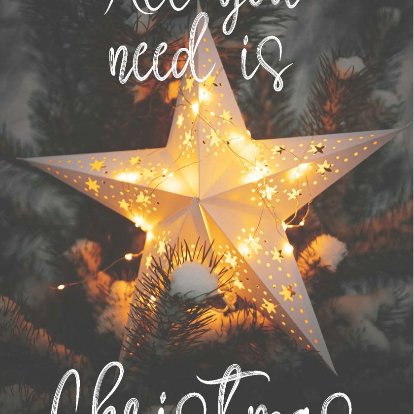 MA41507 - Minikaartje Kerst 'All you need is Christmas'