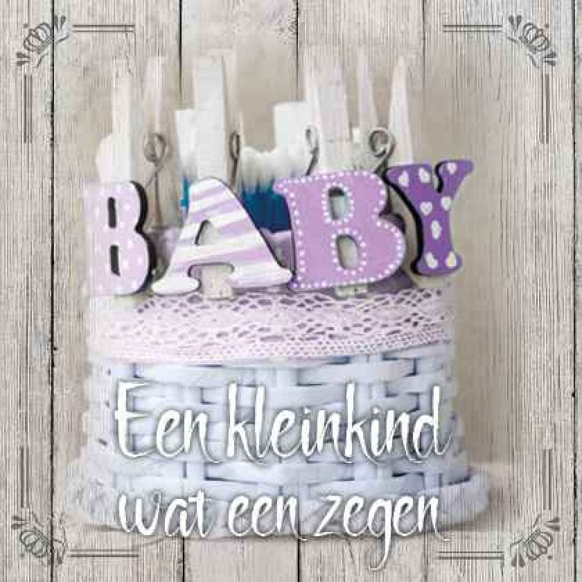 Kaart 'Kleinkind - zegen' - MA19006 -  Brocante bij MajesticAlly