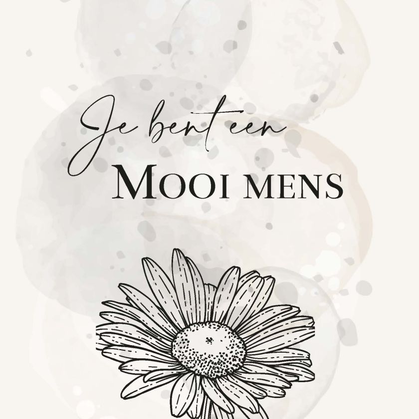 MA55012 - Wenskaart 'Mooi mens'