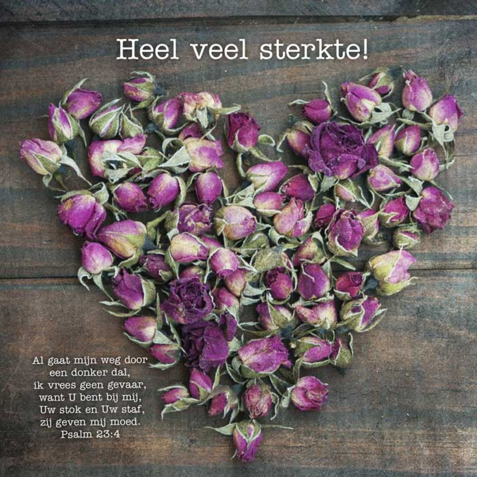 Kaart 'Sterkte - Psalm 23' - MA12007 -  Lifestyle bij MajesticAlly