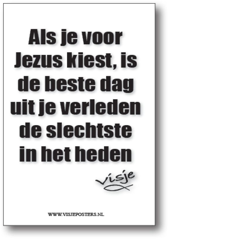 minikaart Visje 'Als je voor Jezus kiest'