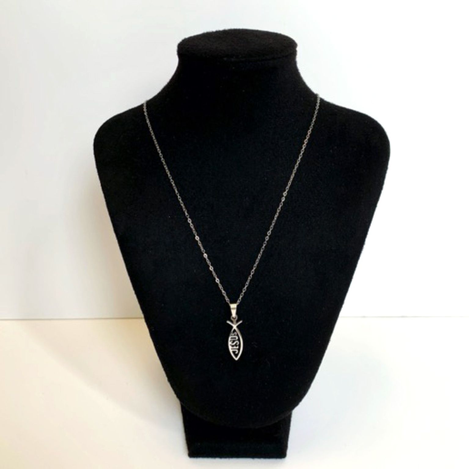 MA47004 - Ketting Visje Jezus - Zilver