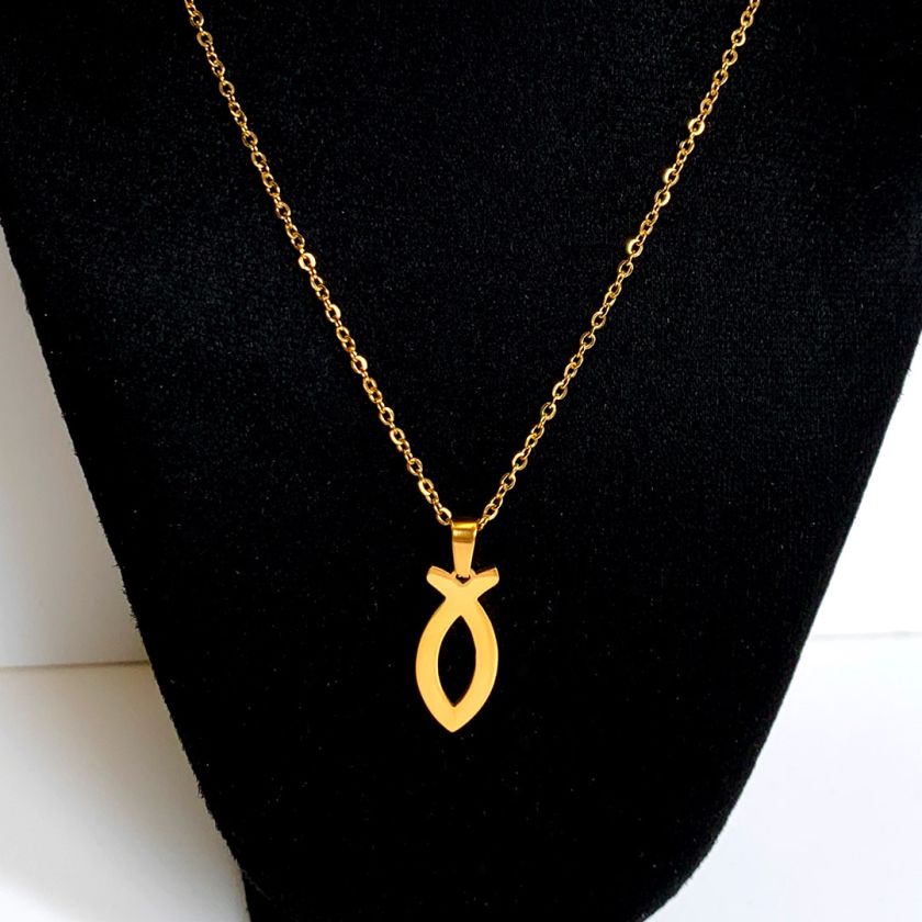 MA47007 - Ketting Ichtus Visje - Goud