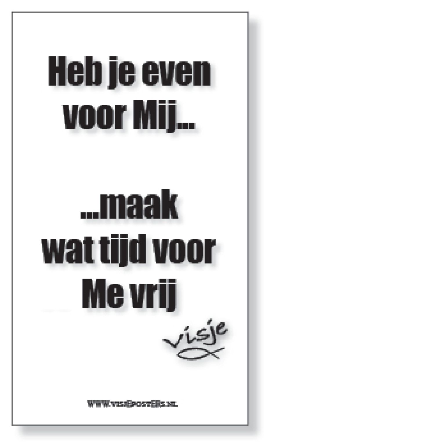 Kaart visje heb je even voor mij - 44129 -  Visje kaarten bij MajesticAlly