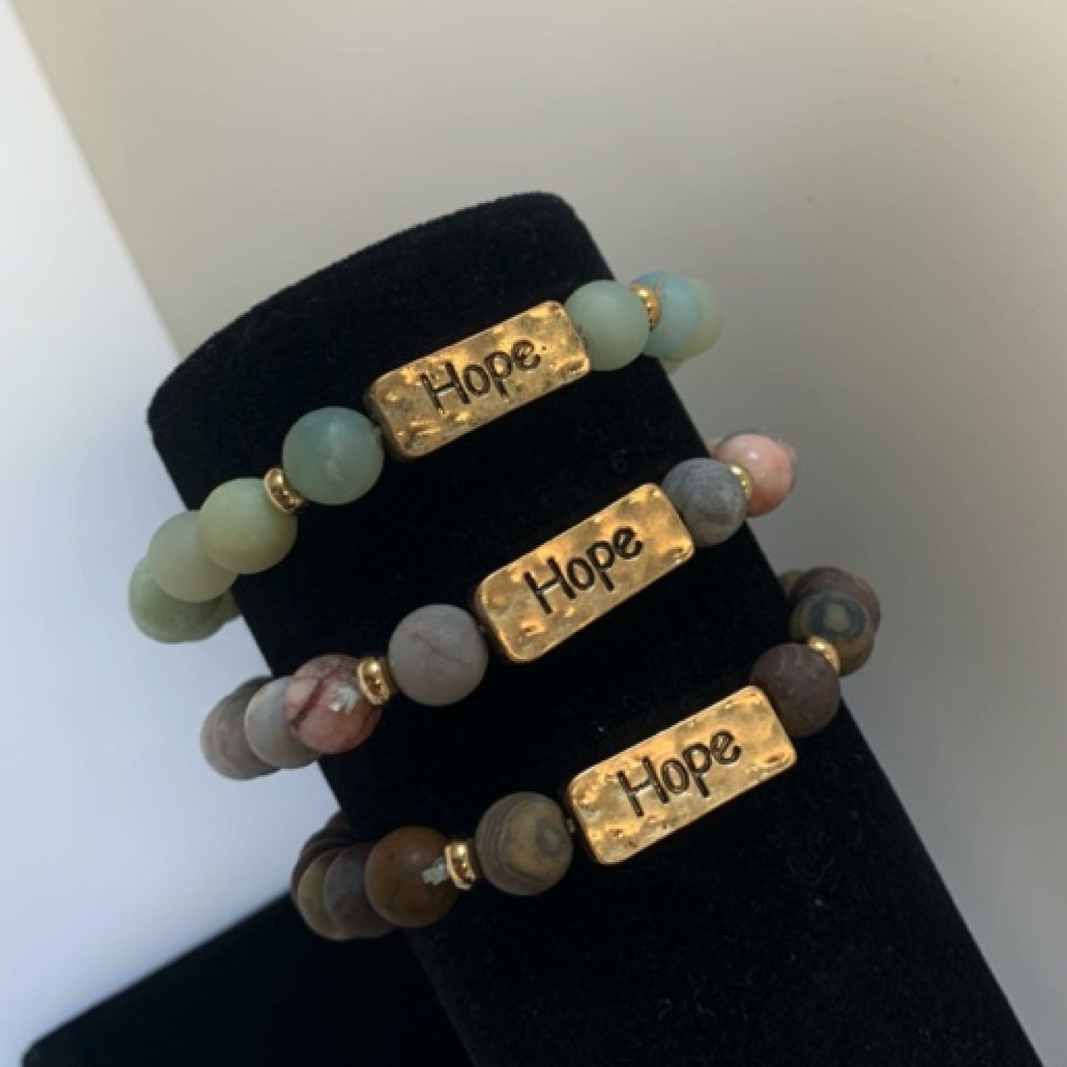 MA47404 - MA47406 - armband natuursteen Hope