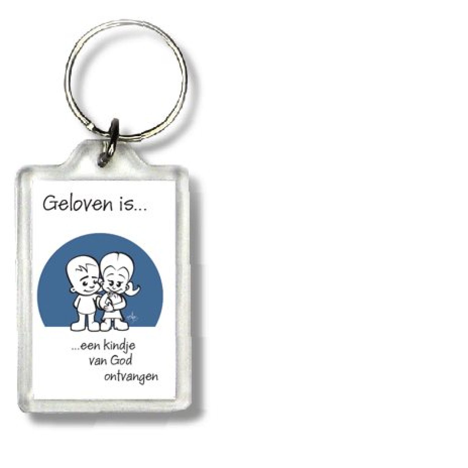 Sleutelhanger geloven is een kindje van - 47520 -  Geloven is... bij MajesticAlly