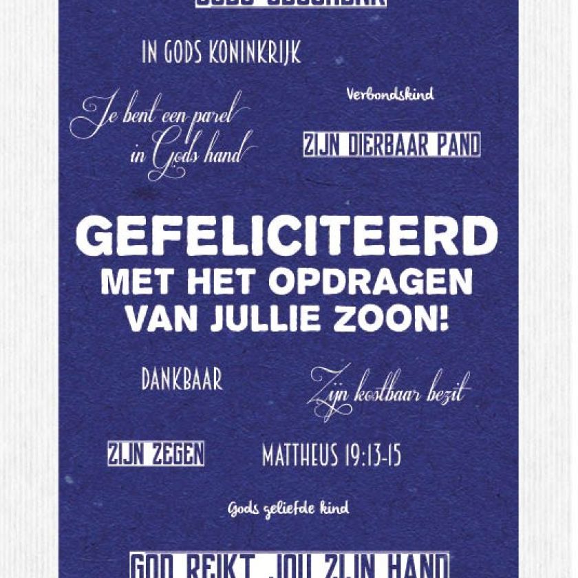 Kaart 'Opdragen zoon - mooie woorden' - MA17046 -  Leef!  bij MajesticAlly