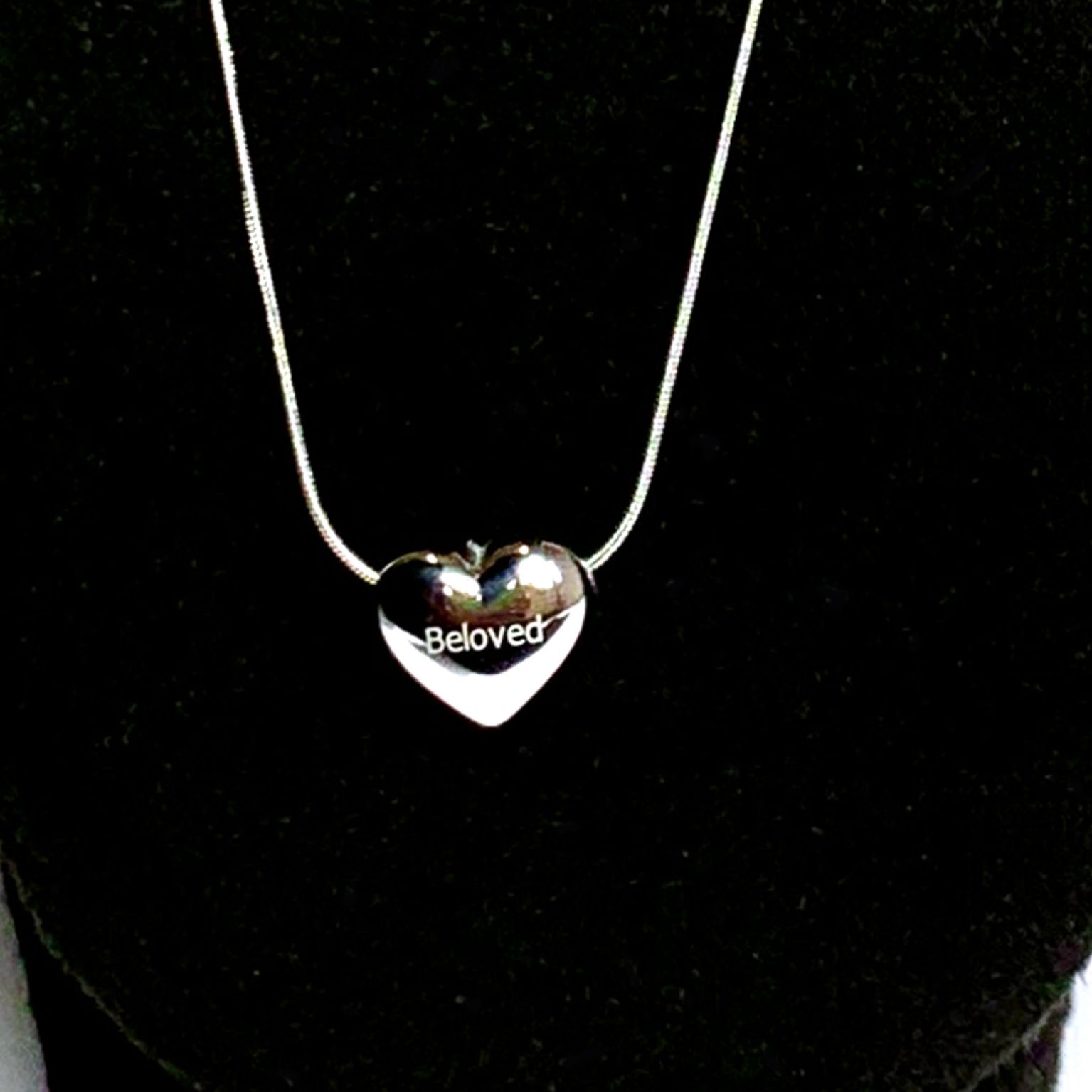 MA47010 - Ketting Hanger Beloved - Zilver