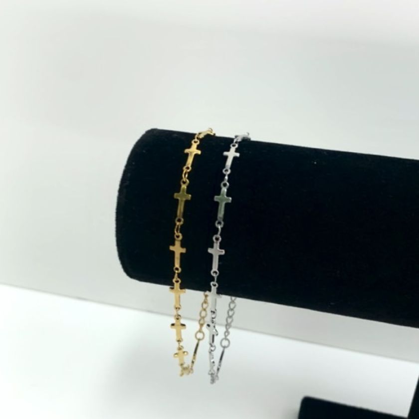 MA47208 - MA47209 - Armband geschakelde kruisjes