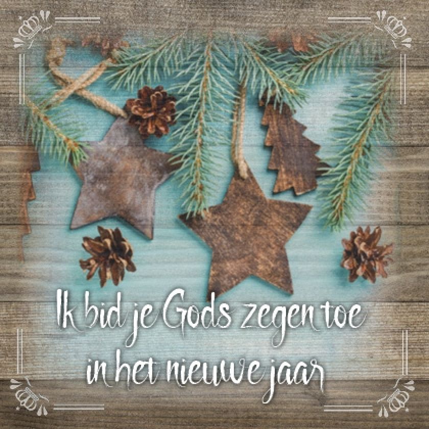 Kerstkaart 'Gods zegen' - MA19041 -  Christelijke kerstkaarten bij MajesticAlly