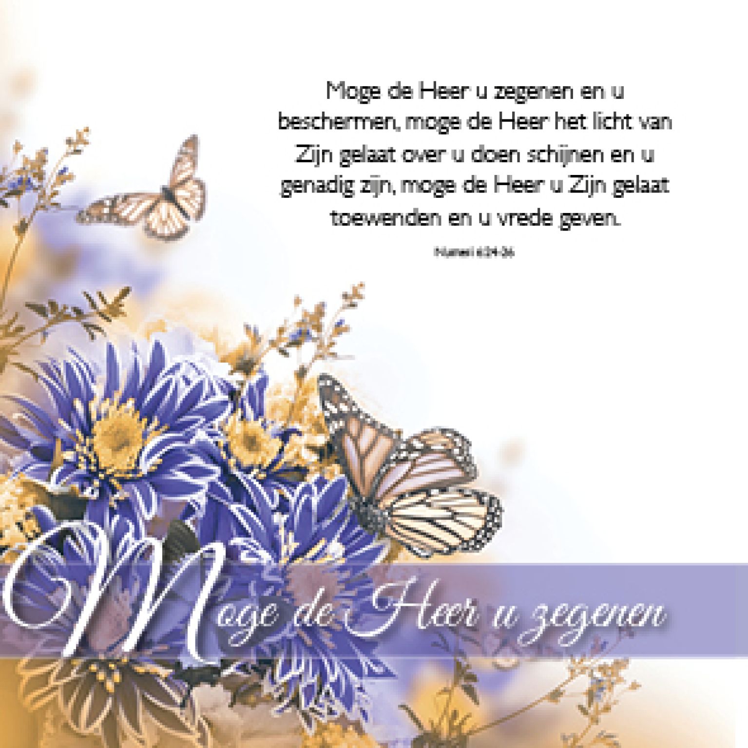 Kadokaartje moge de Heer u zegenen - MA46203 -  Cadeaukaartjes bij MajesticAlly