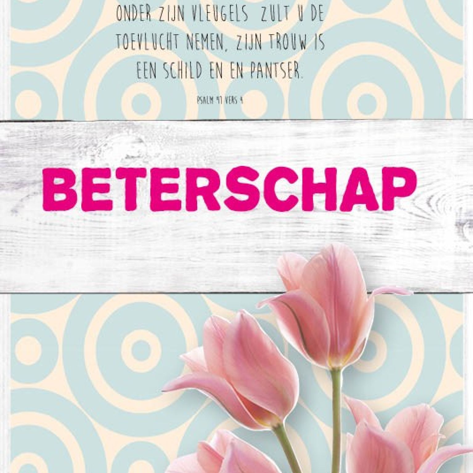 Kaart 'Beterschap - Psalm 91' - MA17017 -  Leef!  bij MajesticAlly