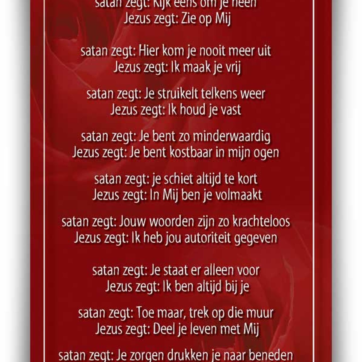 Bemoedigingskaart - 'Naar wie luister jij?' - 44056 -  Kaarten bij MajesticAlly