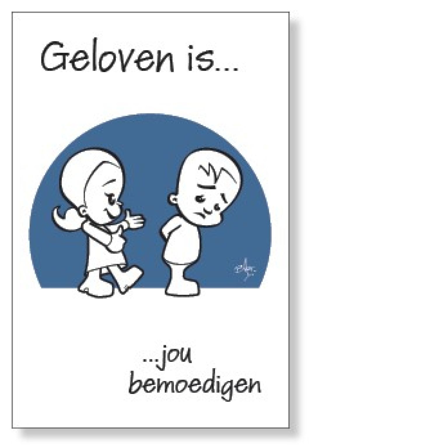 12x kaart 'Geloven is jou bemoedigen' - 44538 -  Geloven is bij MajesticAlly