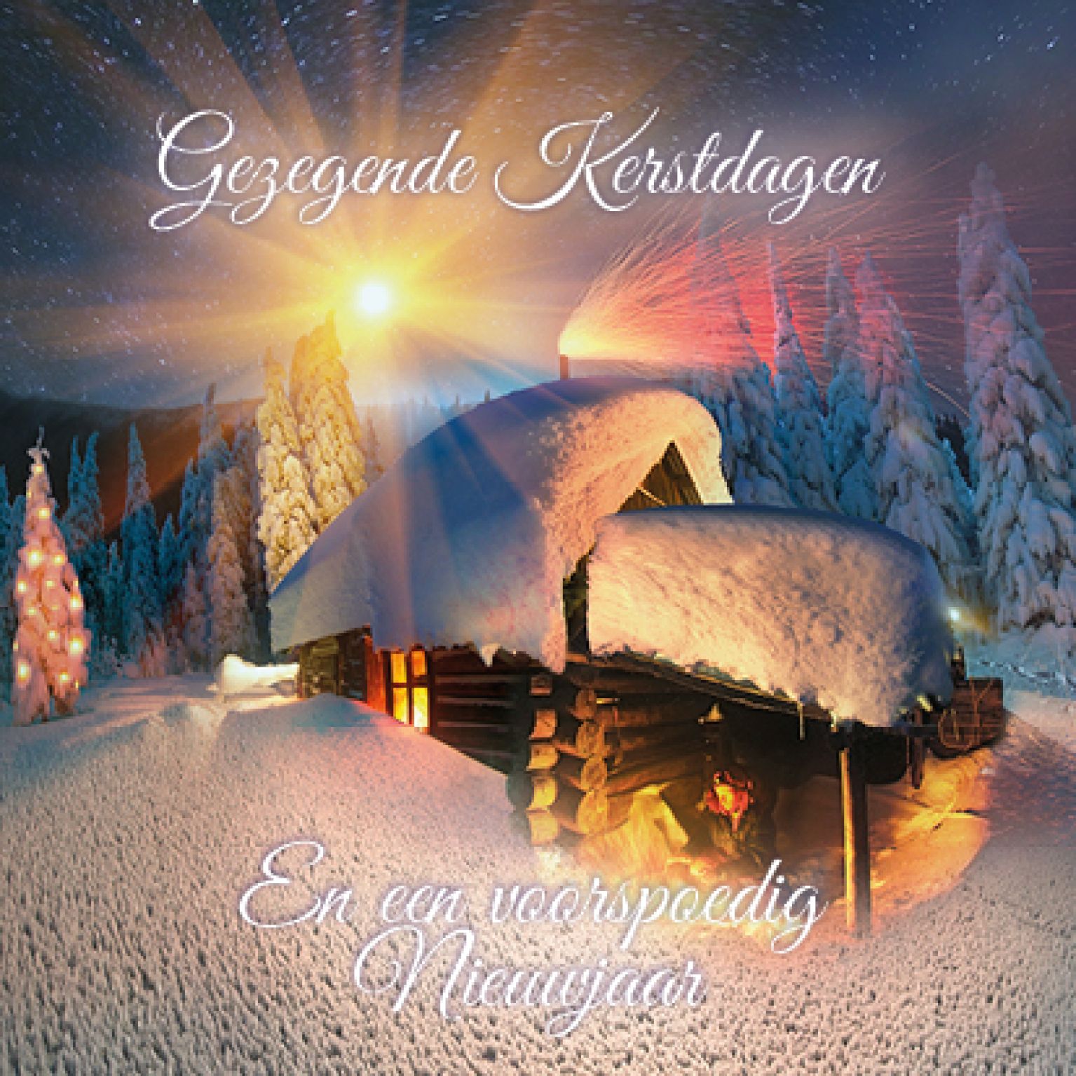 Kerstkaart 'Stal' - MA16020 -  Christelijke kerstkaarten bij MajesticAlly