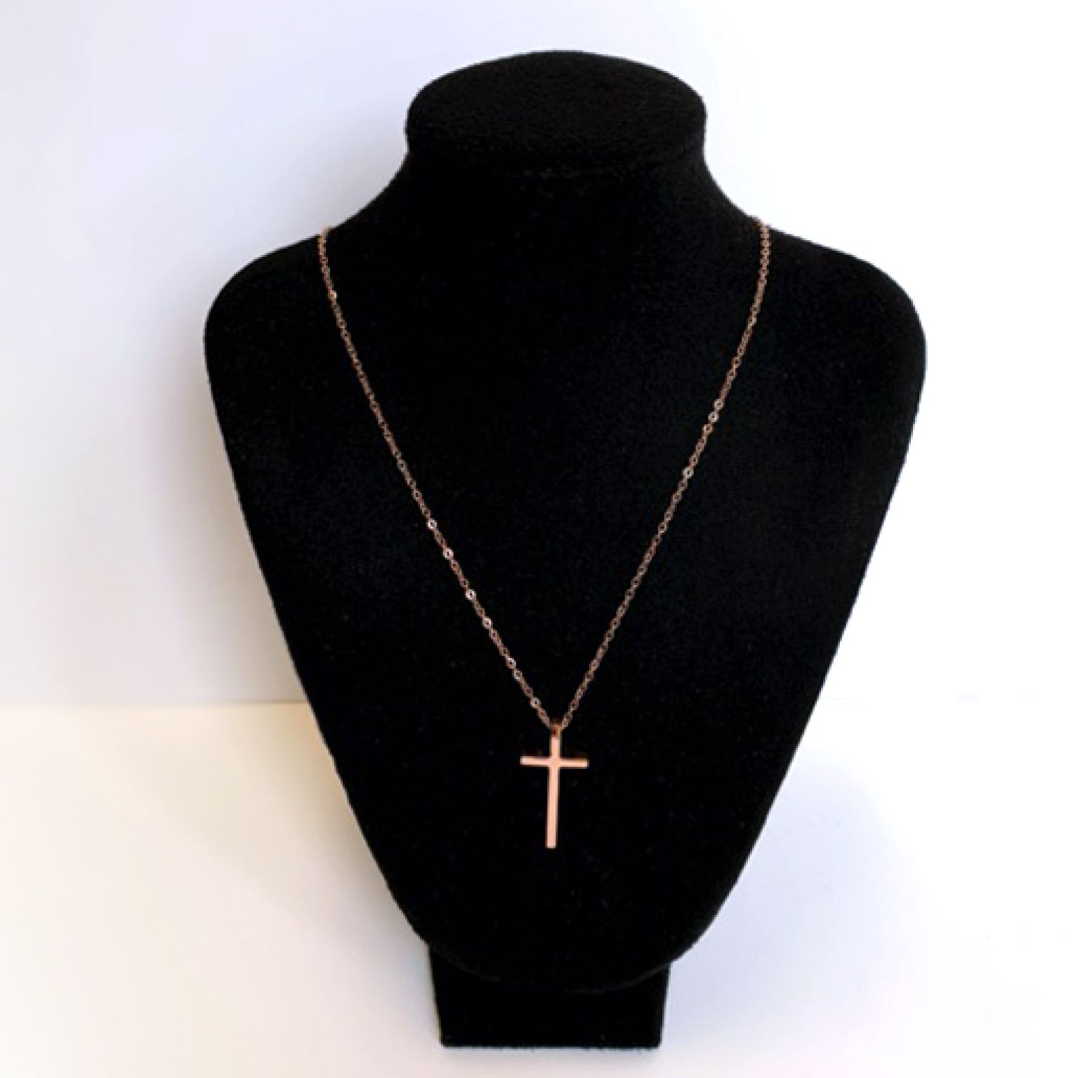 MA47017 - Ketting Kruisje 3 cm - Rosé