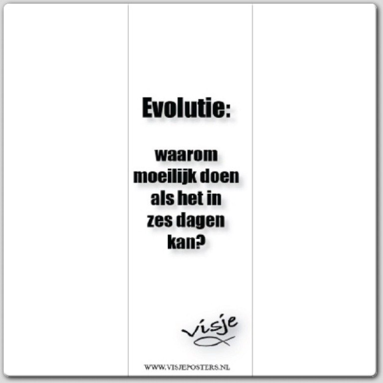 Boekenlegger visje evolutie waarom moeil - 44864 -  Visje bij MajesticAlly