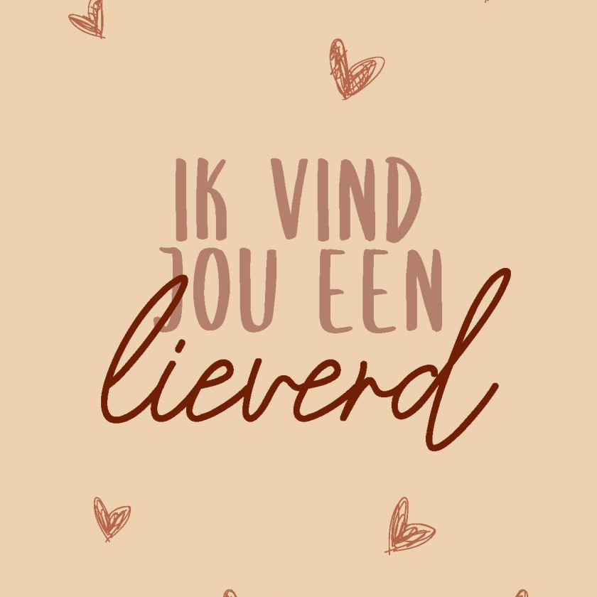 Wenskaart 'Lieverd' - MA44033 -  LUV2022 bij MajesticAlly