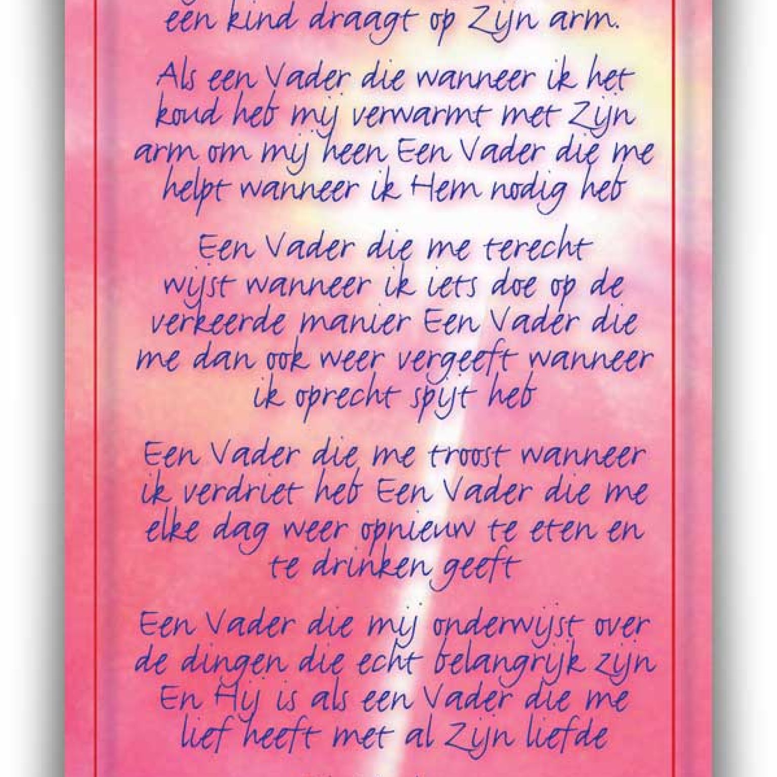 Bemoedigingskaart - 'Mijn Vader' - 44060 -  Kaarten bij MajesticAlly