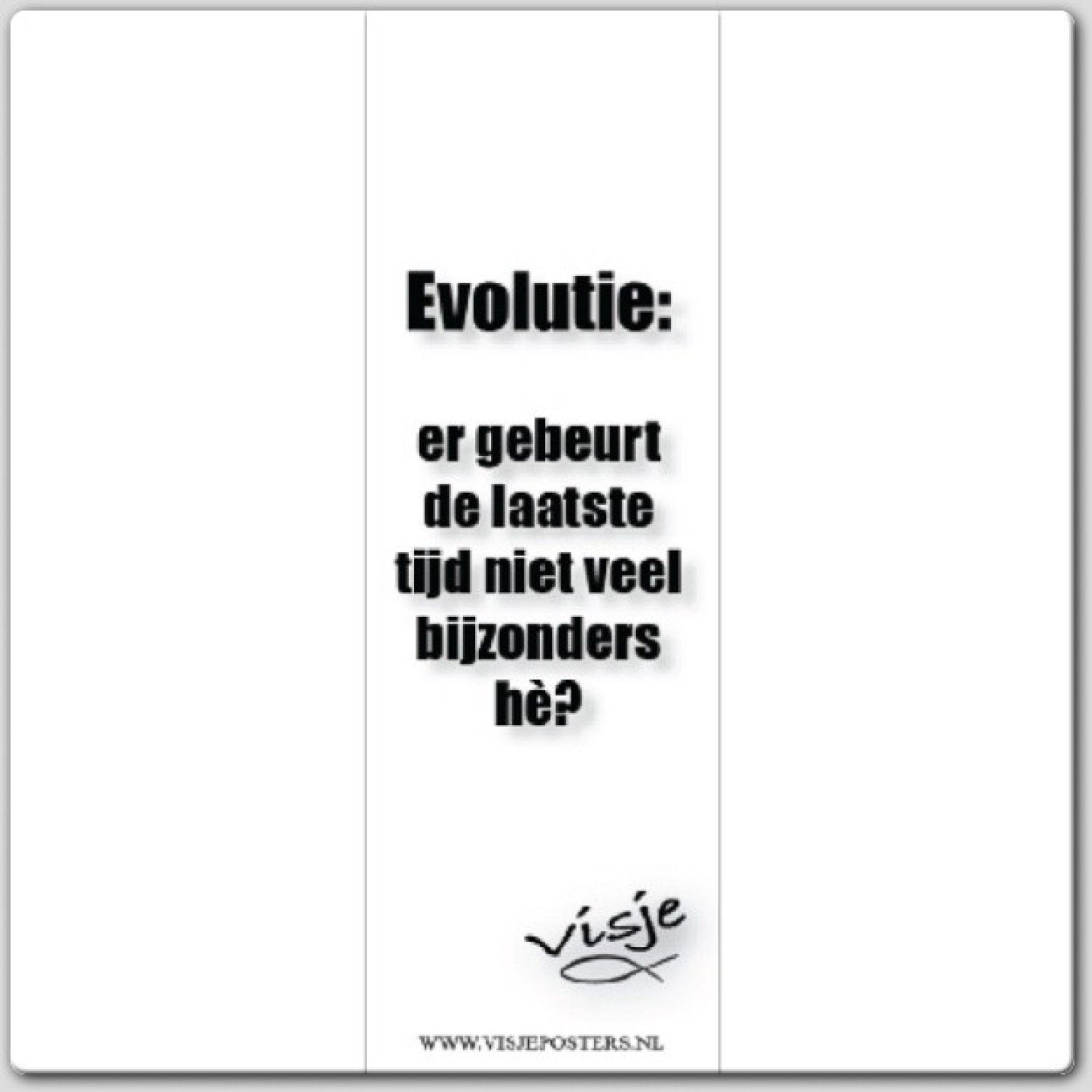 Boekenlegger visje evolutie er gebeurt - 44859 -  Visje bij MajesticAlly