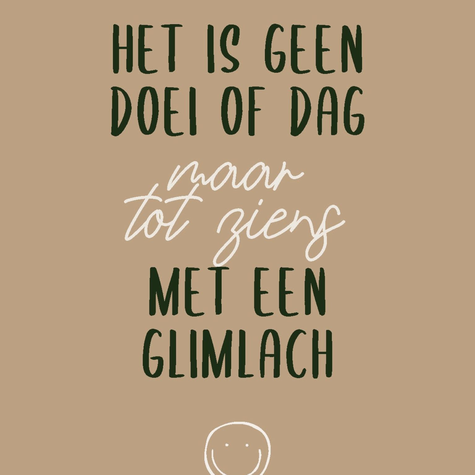 Wenskaart 'Tot ziens' - MA44012 -  LUV2022 bij MajesticAlly